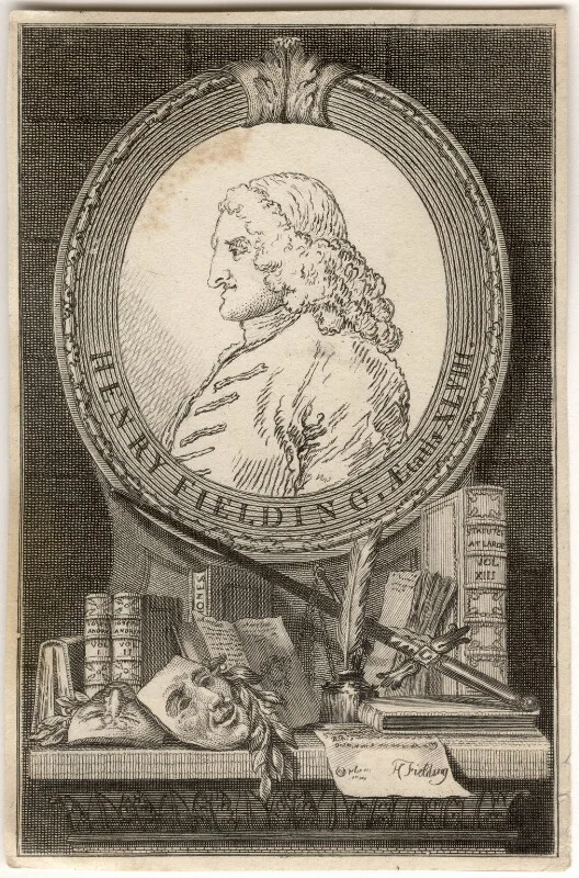 Henry Fielding, engraving after William Hogarth, 1762